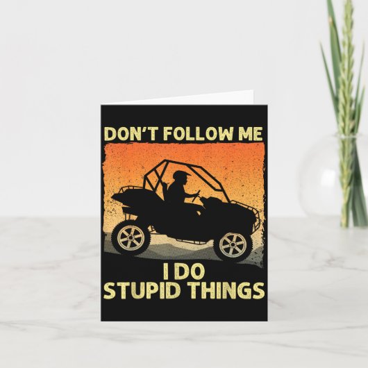 Side-by-side Design For Men Women Utv Atv Sxs Off  カード (正面)