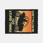 Side-by-side Design For Men Women Utv Atv Sxs Off  フリースブランケット (正面(横))