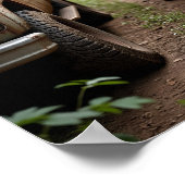 Side-by-Side Vintage Truck Race ポスター (角)