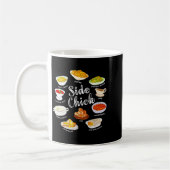 Side Chick,funny Thanksgiving Dishes Gift Tee Men  コーヒーマグカップ (左)