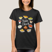 Side Chick,funny Thanksgiving Dishes Gift Tee Men  Tシャツ (正面)