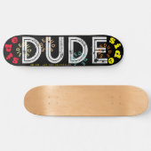 SIDE DUDE OFFICIAL JMT 8 1/4"スケートボードデッキ スケートボード (横)