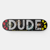 SIDE DUDE OFFICIAL JMT 8 1/4"スケートボードデッキ スケートボード (横)