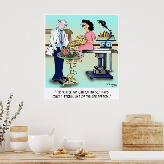 Side Effects Cartoon 9486 ポスター (キッチン)
