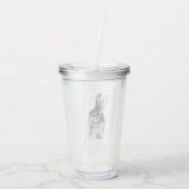 Side Eye Funny Bunny アクリルタンブラー (裏面)