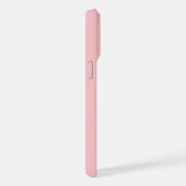 Side Monogram Name Pink Minimalist iPhoneケース (右側面)