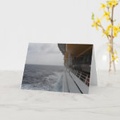 Side of Moving Cruise Ship Photo and Card by Lore カード (黄色い花)