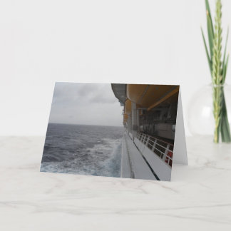 Side of Moving Cruise Ship Photo and Card by Lore カード