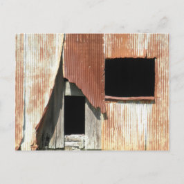 Side of the Barn Old建物ウィンドウ素朴写真 ポストカード