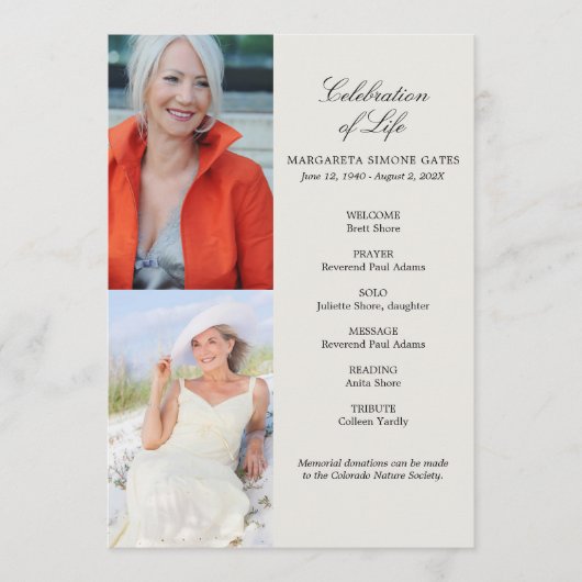 Side Photosお祝いof Life Flat Program プログラム (正面)