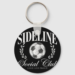 Sideline Social Club 大声援、キュートなサッカーM キーホルダー
