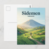 Sidemen Valley インドネシア ポストカード (正面/裏面)