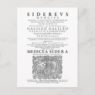 Siderus Nunciusポストカード ポストカード