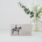 Sidesaddleの馬およびライダーの名刺 名刺 (スタンド正面)