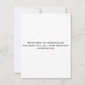 Sidhartha Gautama写真 招待状 (裏面)