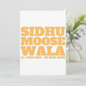 Sidhu Moose Wala 1993-2022  招待状 (スタンド正面)