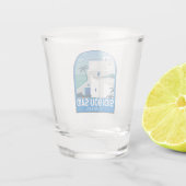 Sidi Bouはチュニジアレトロ旅行芸術ヴィンテージを語った ショットグラス (裏面)