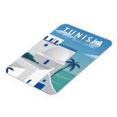 Sidi Bouはチュニジアレトロ旅行芸術ヴィンテージを語った マグネット (左側)