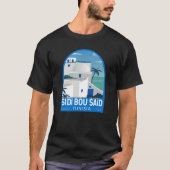 Sidi Bouはチュニジアレトロ旅行芸術ヴィンテージを語った Tシャツ (正面)