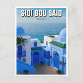 Sidi Bouはチュニジア旅行を語った ポストカード (正面)