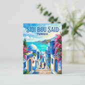 Sidi Bou Said Tunisia ポストカード (スタンド正面)
