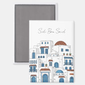 Sidi Bou Said Tunisia Travel マグネット (正面/裏面)