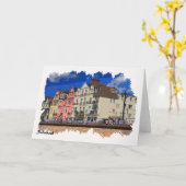 Sidmouthのアートワークの挨拶状 カード (黄色い花)