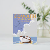 Sidmouth South Devonヴィンテージ旅行ポスター。 (スタンド正面)
