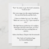 Sidroc起動Tyr 5x7コレクタカード シーズンカード (裏面)