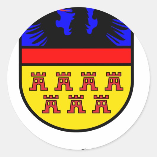 Siebenbürgen-Wappen "Siebenbürgen" ラウンドシール (正面)