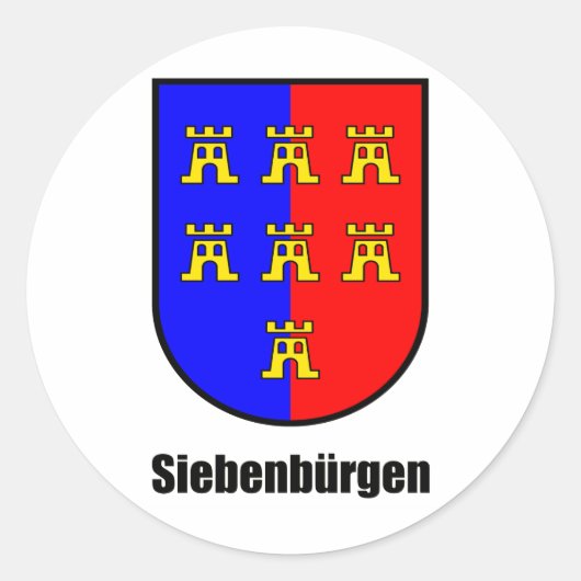 Siebenbürger Sachsen "Siebenbürgen" ラウンドシール (正面)