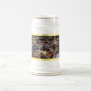 Siebkensの"最後バー"の芸術のジョッキ開けて下さい ビールジョッキ