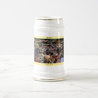 Siebkensの"最後バー"の芸術のジョッキ開けて下さい ビールジョッキ