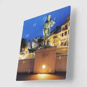 Siegen Bergmann Henner am Siegufer スクエア壁時計 (傾斜)