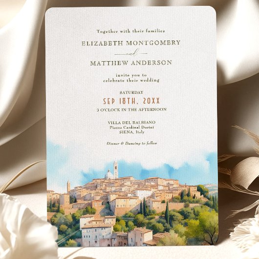 SIENAイタリアデスティネーションウェディング招待状 招待状