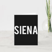 Siena - Cool New Funny Name Fan Gift Tee  カード (正面)