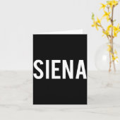 Siena - Cool New Funny Name Fan Gift Tee  カード (黄色い花)