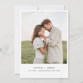 SIENNAボヘミアン結婚式の日付カードを保存 招待状 (裏面)