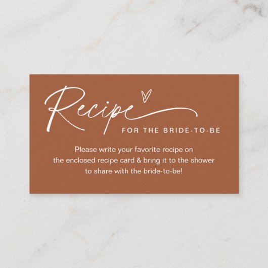 SIENNAレシピ挿入カード 名刺 (正面)