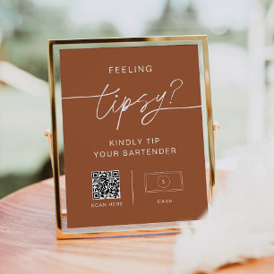 SIENNA'感じs Tipsy Sign, Venmo Cash App Poster ポスター