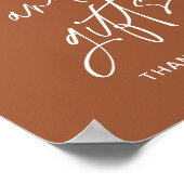 SIENNA本とギフト赤ちゃんシャワーのサイン ポスター (角)