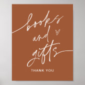 SIENNA本とギフト赤ちゃんシャワーのサイン ポスター (正面)