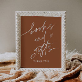 SIENNA本とギフト赤ちゃんシャワーのサイン ポスター