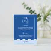 SIENNA青モダンい宛先詳細カード エンクロージャーカード (スタンド正面)