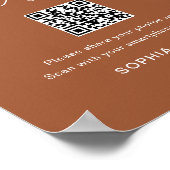 SIENNA 愛をシェアするウェディングフォトQRコード ポスター (角)