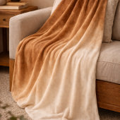 Sienna Cocoa Fade Fleece Blanket フリースブランケット