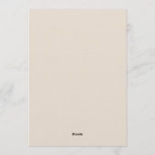 Sienna Ethereal Flourish Wedding 招待状 (裏面)