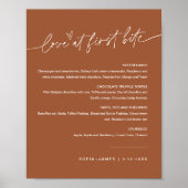 SIENNA Love At First Bite Dessert Sign ポスター (正面)