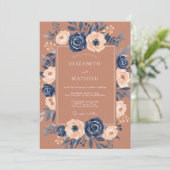 Sienna Stately Harvest Wedding 招待状 (スタンド正面)