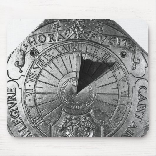 Sierkの城1756年からの携帯用日時計、 マウスパッド (正面)